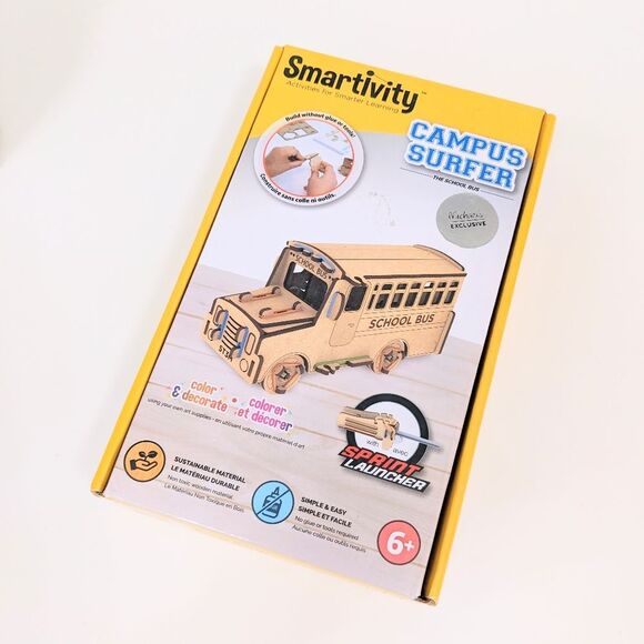 Smartivity Stem Wheels DIY Campus Surfer Bus Engineering Craft - Picture 4 of 10